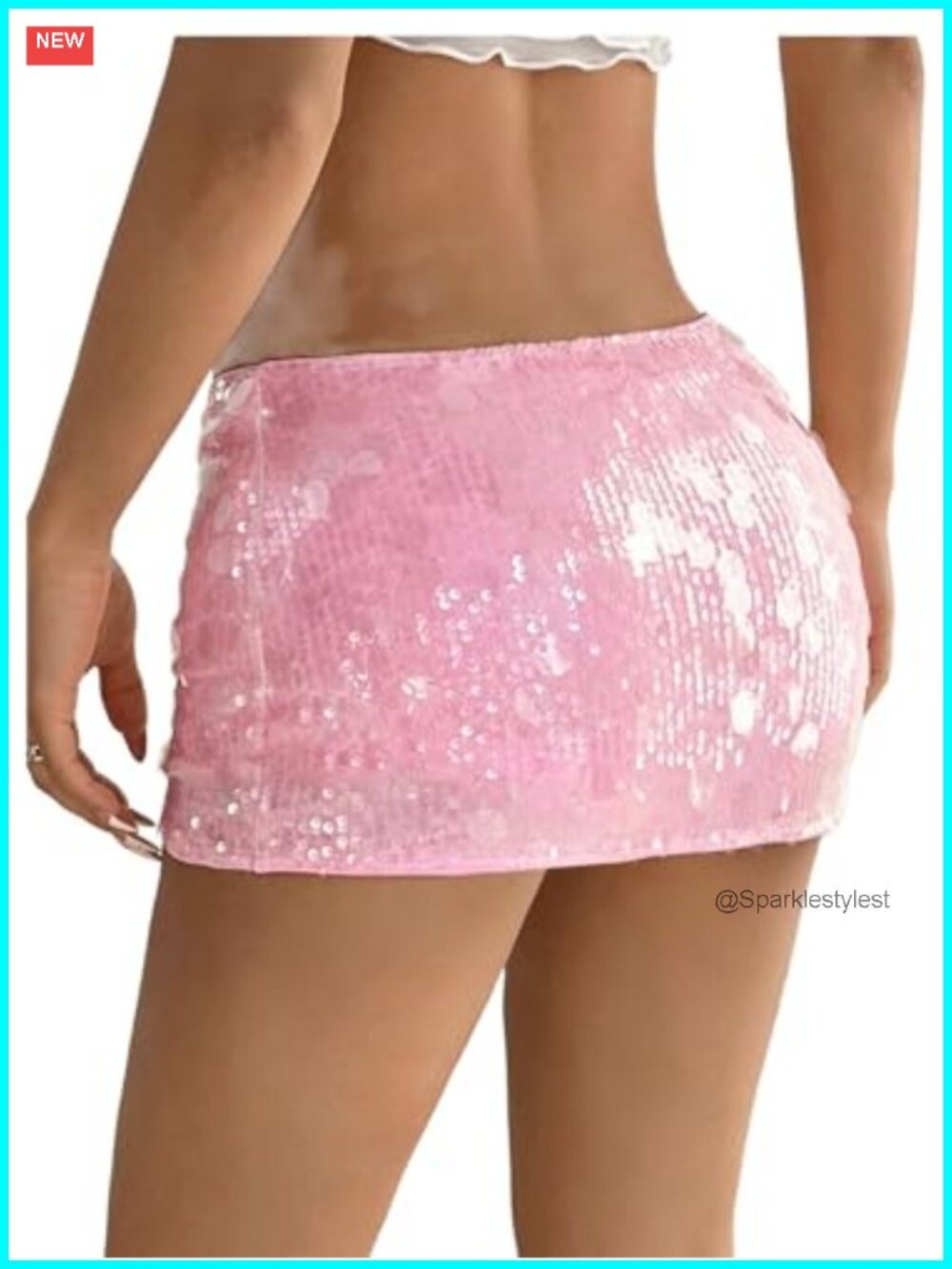 Floerns Women's Low Rise Sequin Mini Skorts